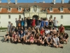 Valtice, společné foto na nádvoří barokního zámku