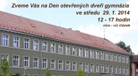 Ve středu 29. 1. 2014 se konal Den otevřených dveří školy. Příchozí žáci i učitelé si prohlédli školu na  komentované prohlídce, v informačním centru dostali informace ke studiu i k […]